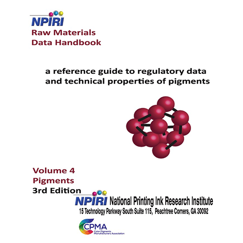 NPIRI Pigments Raw Materials Data Handbook 3rd Edition (NonMember)